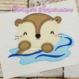 When You Read It Otter Be Bundle Storybook Pillow Designs - 5x7 Design Includes 2 Digital Designs Applique & Wording - thumbnail 4