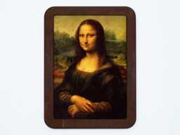 Mona Lisa Leonardo Da Vinci Renaissance Classic Painting Wooden Framed Art Print - thumbnail 1