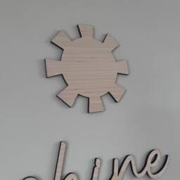 You Are My Sunshine Nursery Wall Words, Wooden Quote - thumbnail 3