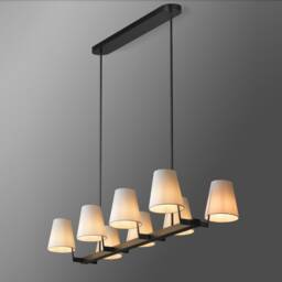 Bronze Linen Shade Wall Sconce - Modern Transitional Lighting - thumbnail 4