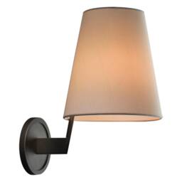 Bronze Linen Shade Wall Sconce - Modern Transitional Lighting - thumbnail 3