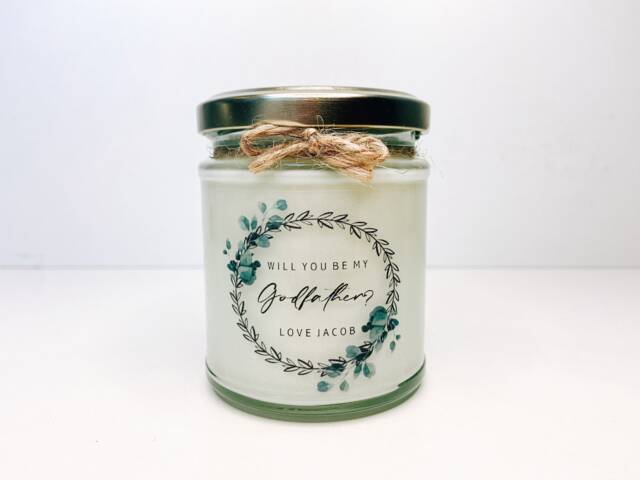 Will You Be My Godfather?, Godfather Gift, Proposal, Fairy Godfather, Candle - image 1