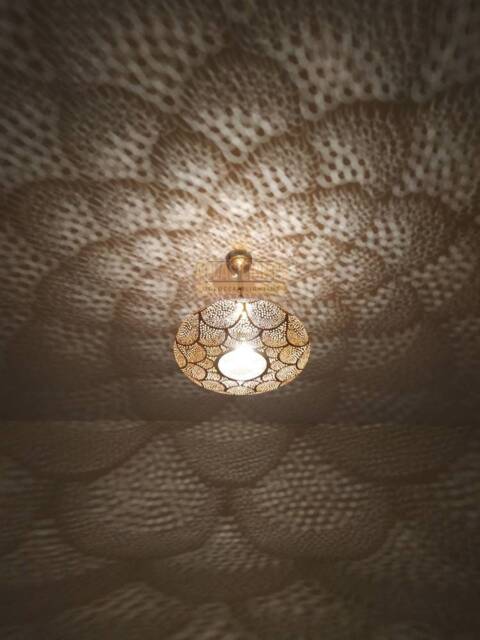 Moroccan Fixtures Lamp Pendant Light Brass, Lampshades , New Home Decor Lighting - image 1