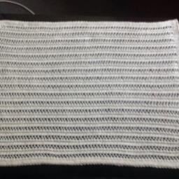 Nice & Soft Handknitted Off White Baby Blanket - thumbnail 2
