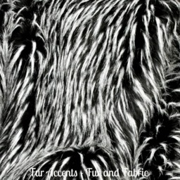 Black & White Spiked Faux Fur Throw - Minky Cuddle Lining - thumbnail 3