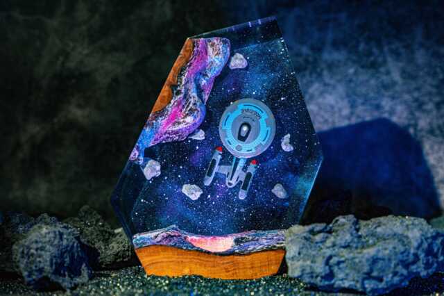 Space Galaxy Lamp, Night Lights, Epoxy Lamp For Spacecraft, Interstellar Resin Back To School, Gift Sci-Fi Fans - image 1