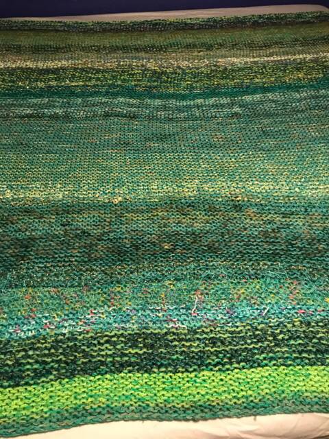 Green Squish Bedspread Or Afghan - image 1