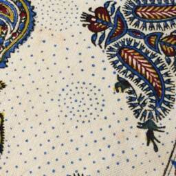 Set Off Two Traditional Block Printed Pillows - Handprinted Bed With Paisley Design 20 X 28 Inches - thumbnail 4