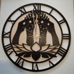 Reflexolog Wall Clock 12-18Inch, Reflexology Room, Reflexologist Gift, Foot Massage Art Decor - thumbnail 3