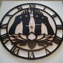 Reflexolog Wall Clock 12-18Inch, Reflexology Room, Reflexologist Gift, Foot Massage Art Decor - thumbnail 4