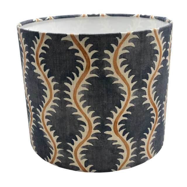 Helter Skelter Slate Handmade Lampshade, Table Ceiling Pendant, Country Lamp Shade, Blue Lampshade - image 1