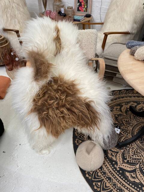 Rare Breed Icelandic Genuine Sheepskin Rug With Natural Markings, Rug, Sheepskin - image 1