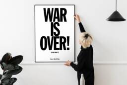 War Is Over Poster - The Beatles Wall Art John & Yoko Song Lennon Print Iconic Music Available All World's Languages - thumbnail 1