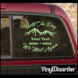 Mountains 01 in Loving Memory Custom Car Or Wall Vinyl Decal Stickers - Ilmmountains01Et - thumbnail 1
