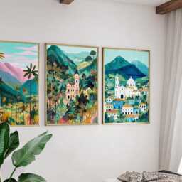 Set Of 3 Colombia Posters, South America Travel Wall Art, Tropical Landscape Print Set, Modern Artwork, Cultural Home Decor, Vibrant Style - thumbnail 4