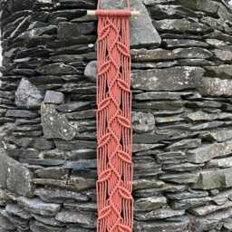 Terracotta Wall Hanging, Extra Long Forest Vine, Irish Home Decor Gift - 7 X 58 Inches - thumbnail 3