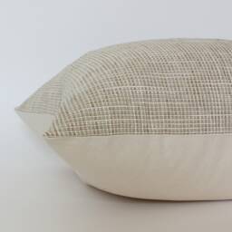 Beige Textured Pillow Cover, Solid Throw Pillow, Tan Ivory For Sofa, Neutral Pillows, Couch Cushions -- Layla - thumbnail 3