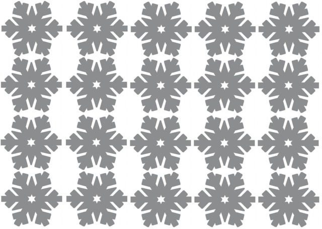 20 X Vinyl Snowflake Stickers, Decal Mural. Cardmaking, Scrapbooking, Gift Wrapping, Crafting, Christmas Wall, Window, Mirror Decor - image 1