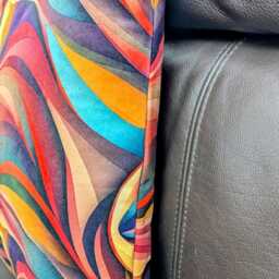 Made By Order Wave Pattern Abstract Multicoloured Pattern Cushion Covers Any Size On Demand Custom Size - thumbnail 3