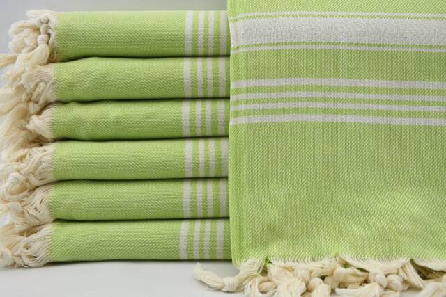 "Pistachio Green Towel, Turkish Peshtemal, Handmade Towel, Soft Towel, 40""x70" - image 1