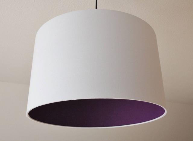 "Lampshade ""Purple-White" - image 1