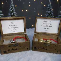 A Beautiful Large Magical Believe Bell in A Rustic Wooden Box For Stocking Filler/Christmas Eve Or Gift From Santa/Father Christmas - thumbnail 3