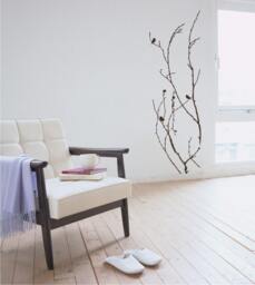 Tree Wall Decal Nature's Elegance - Vinyl Stickers Art Graphics Custom Home Decor - thumbnail 1