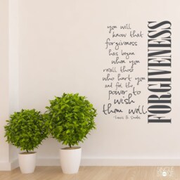 Forgiveness Wall Decal Quote Louis B Smedes - Vinyl Word Text Home Decor - thumbnail 2