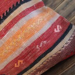 50cm - 20In Vintage Kilim Pillow Cover Handwoven - Large Medium Square Cushion Sofa - thumbnail 3