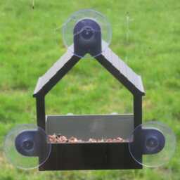 Glass Window Mounted Bird Feeder Classic Style With Strong Suction Pads - thumbnail 3