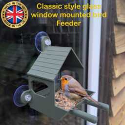 Glass Window Mounted Bird Feeder Classic Style With Strong Suction Pads