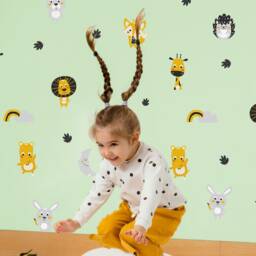 Animal Friends Wall Sticker Pack, Jungle Stickers, Safari Room Decor, Animal Decor - thumbnail 2