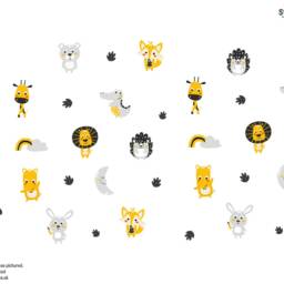 Animal Friends Wall Sticker Pack, Jungle Stickers, Safari Room Decor, Animal Decor - thumbnail 3