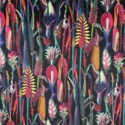 Handmade Botanical Velvet Lampshade Burgundy Fringe Trim, UK Made - thumbnail 4