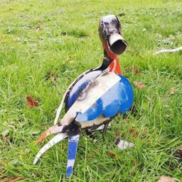 Hand Crafted Metal Coloured Ducks - Small, Medium & Large Garden Sculptures - thumbnail 2