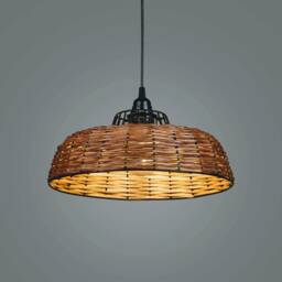 Willow Pendant Lamp Handmade Japanese Minimalist Chandelier - thumbnail 2
