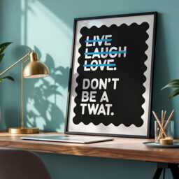 Funny Swearing Quote Print Live Laugh Love - Gallery Wall Art - thumbnail 2