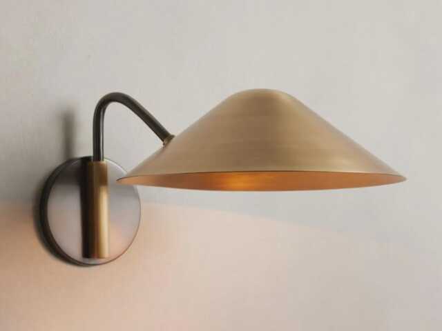 Pair Of Simms 1950S Mid Century Brass Swing Italian Diabolo Wall Sconce Light Fixture Stilnovo Style Long Arm 2 Wall Sconce - image 1