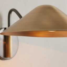Pair Of Simms 1950S Mid Century Brass Swing Italian Diabolo Wall Sconce Light Fixture Stilnovo Style Long Arm 2 Wall Sconce - thumbnail 2
