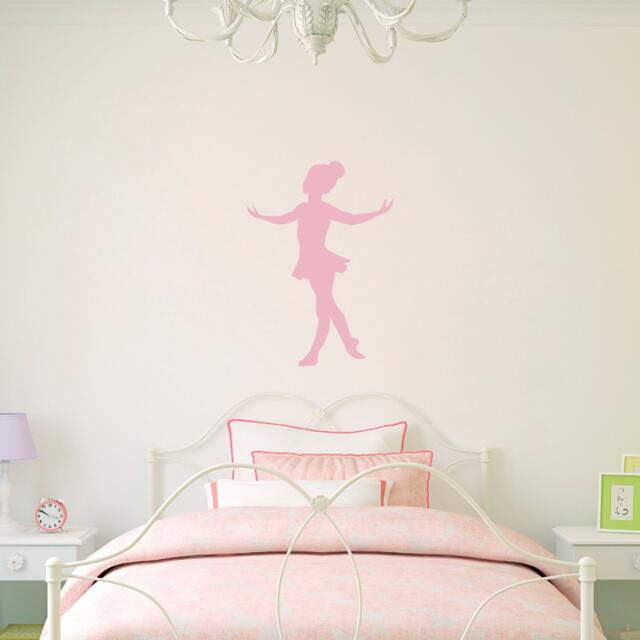 Little Ballerina Decal - Girl Bedroom Decor Dancing Vinyl Wall Art Ballet Sticker - image 1