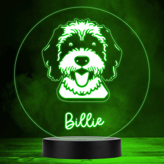 Portuguese Water Dog Pet Multicolour Personalised Gift Led Lamp Night Light - Bedroom - image 1