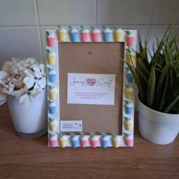 Colourful Resin Drinks Cup Decals Photo Frame 5 X 7 Inches - thumbnail 4