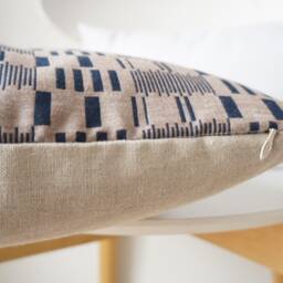 Brown Tribal Hemp Hand Woven Natural Dye Color Hmong Lumbar Pillow Cover - thumbnail 4