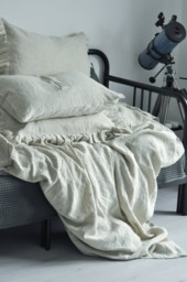 Natural Linen Duvet Cover Simple , Handmade, Luxury Softened, Linen King, Queen. Extra Fast Shipping - thumbnail 1