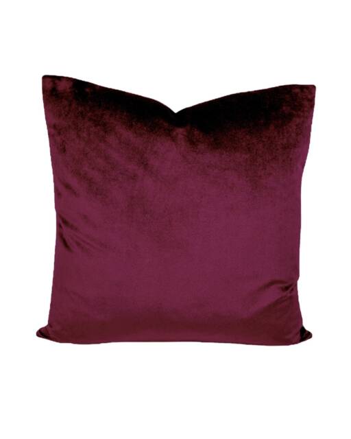 "Plum Velvet Cushion Covers - Luxurious- Quantity Discounts 16"", 18"", 22"", & 18"" X 12"", 20"" 14" - image 1