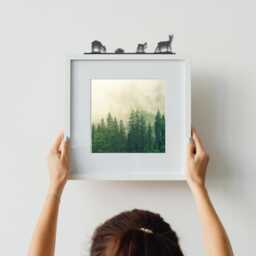 Roe Deer Family Art Made From Recycled Plastic - Designed & Made in Scotland - thumbnail 1