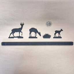 Roe Deer Family Art Made From Recycled Plastic - Designed & Made in Scotland - thumbnail 2