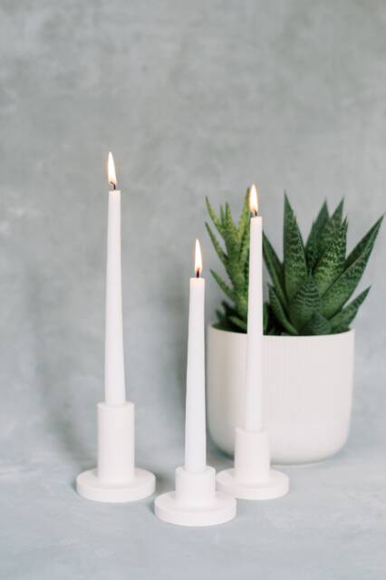 Large Modern Concrete Taper Holder - image 1