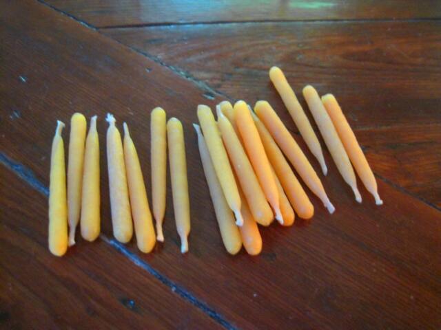 27 X 2Inch Beeswax Taper Candles - 20 Minute Burntime - image 1