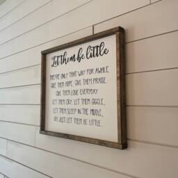 Let Them Be Little Sign, Nursery Wall Art, Rustic Decor, Baby Shower Gift, Wood Sign Nursery - thumbnail 4